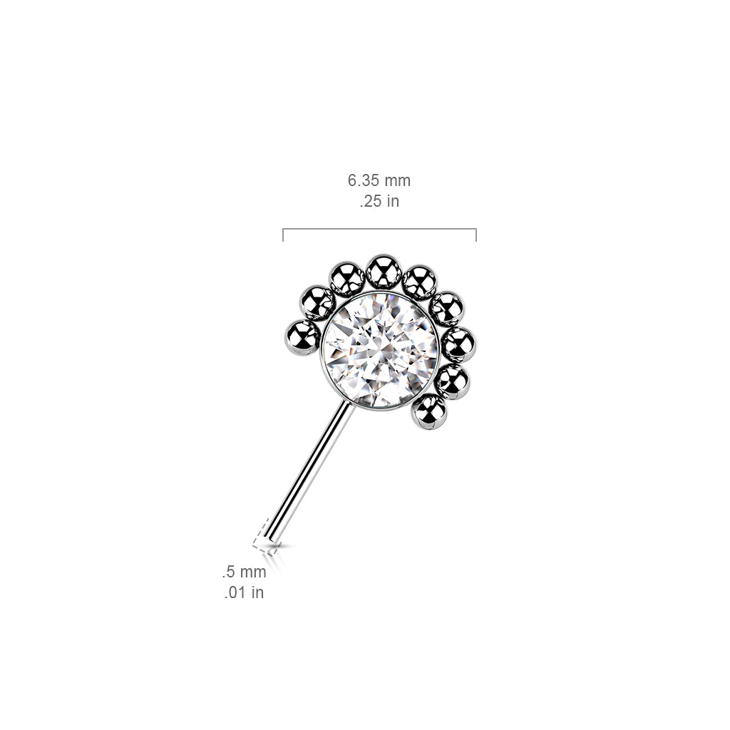 HALF BEADED FLOWER