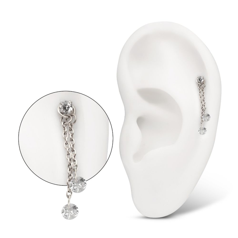 TIT DOUBLE CHAIN CHARM