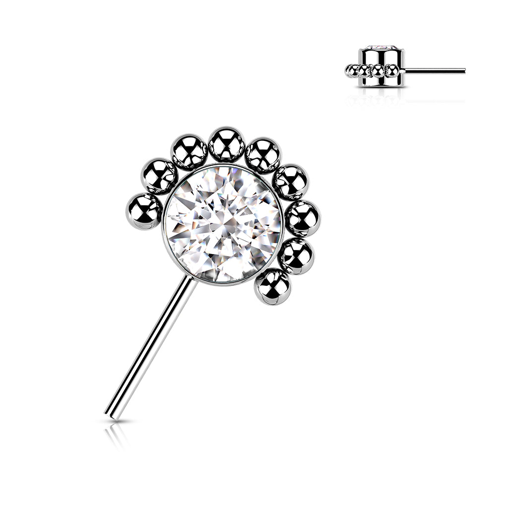 HALF BEADED FLOWER