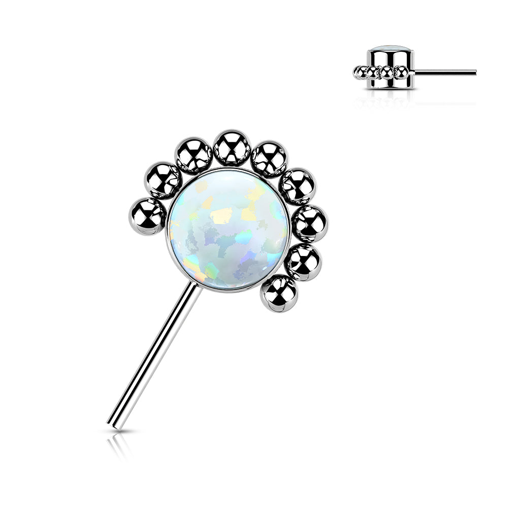 HALF BEADED FLOWER