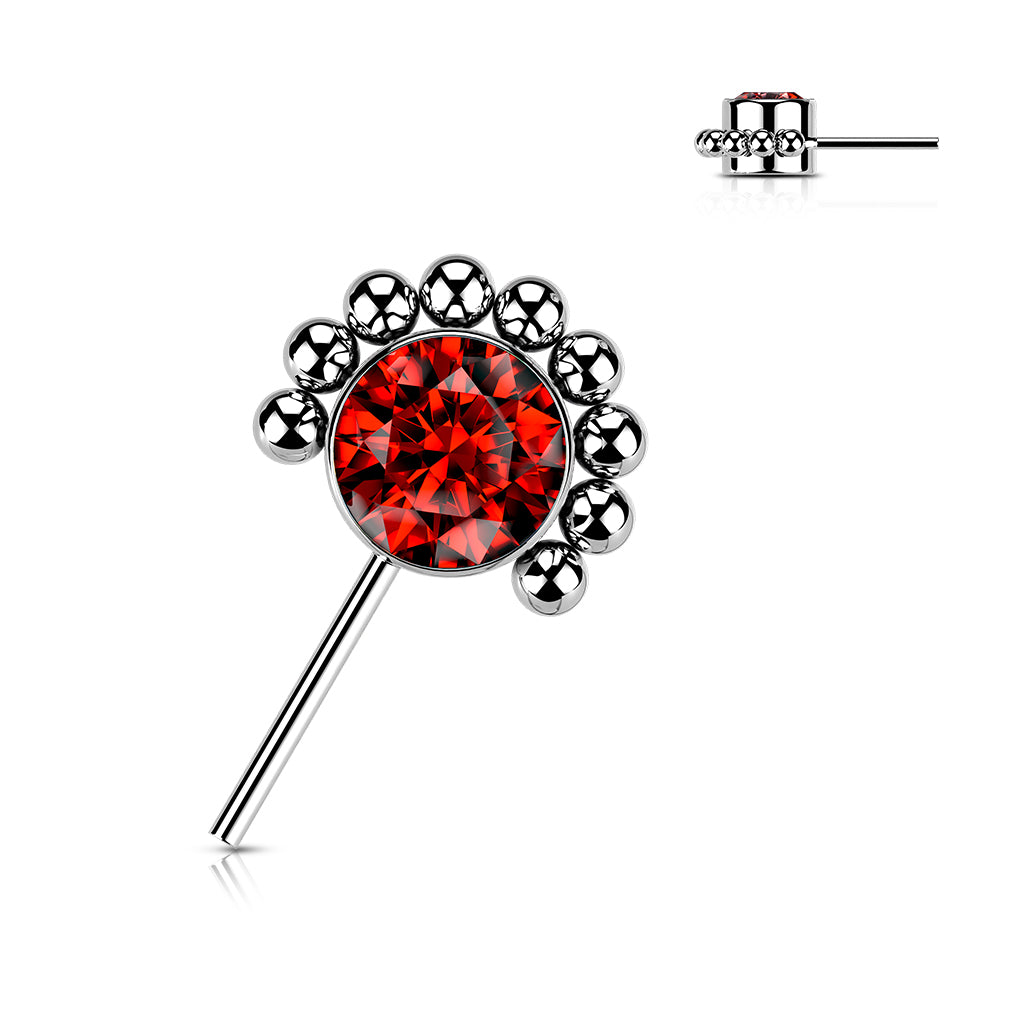 HALF BEADED FLOWER