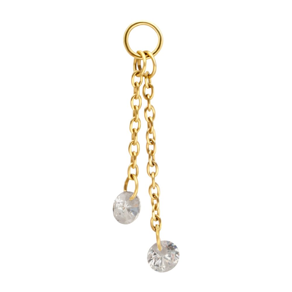 TIT DOUBLE CHAIN CHARM
