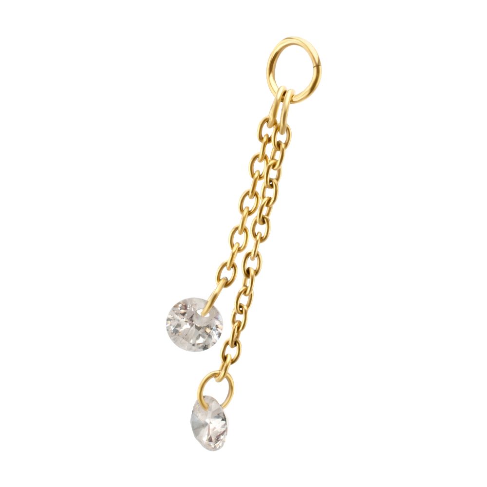 TIT DOUBLE CHAIN CHARM
