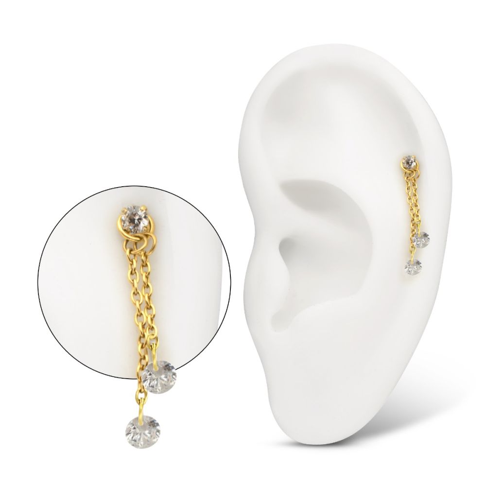 TIT DOUBLE CHAIN CHARM