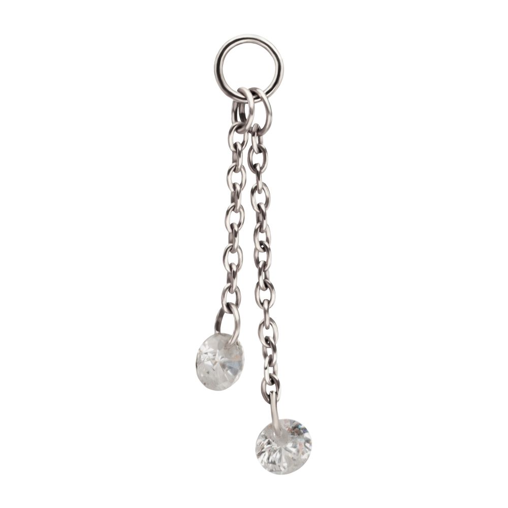 TIT DOUBLE CHAIN CHARM