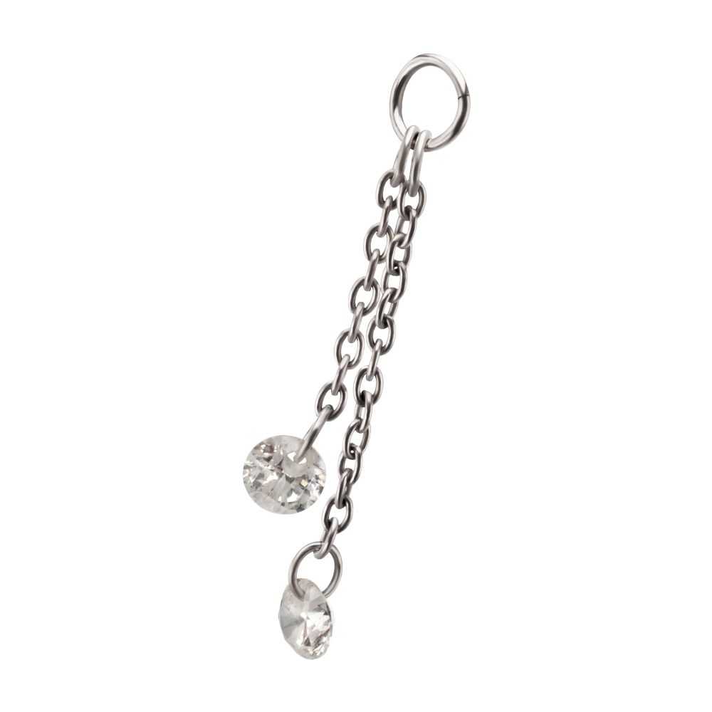 TIT DOUBLE CHAIN CHARM